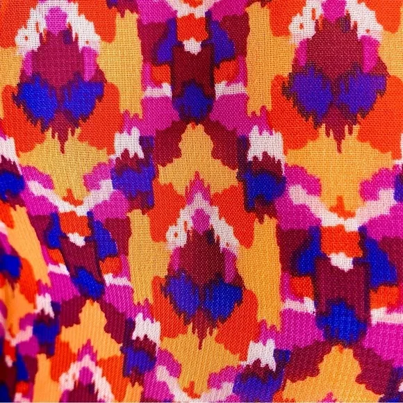 Old Navy Geometric Print V-Neck Sheer Swimwear Cover-Up fits M/L - Picture 5 of 11